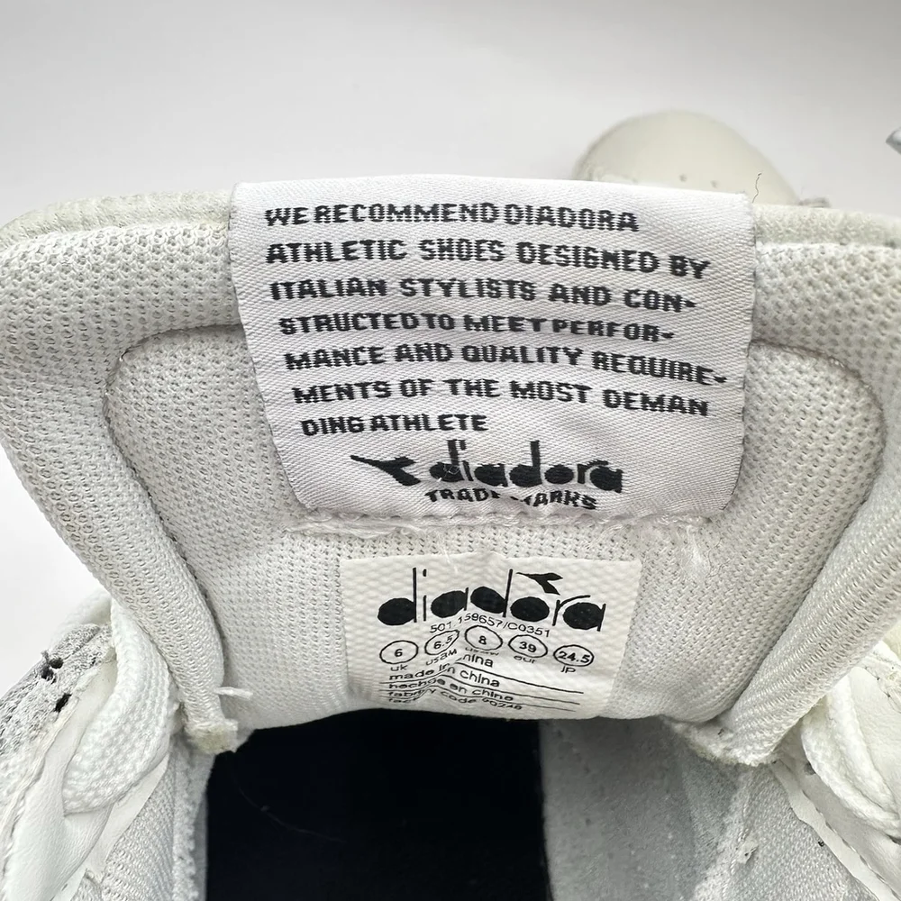 Size 6.5 - Diadora Game High Top C0351 Mens - Picture 7 of 9